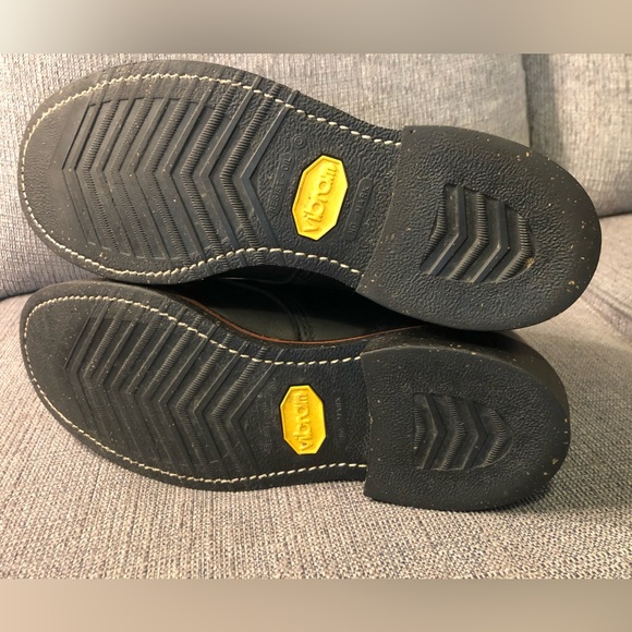 Chippewa x LL Bean Men's 7.5 Katahdin Iron Works Black Leather Boots - Picture 3 of 4